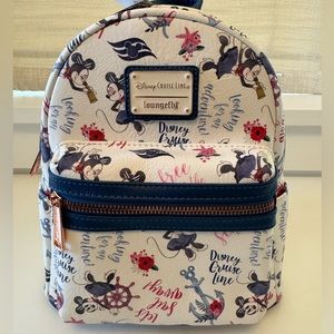 NWT Disney Cruise Line Minnie Mouse Loungefly Backpack